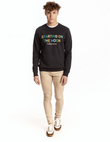 SUDADERA BORDADO MOON