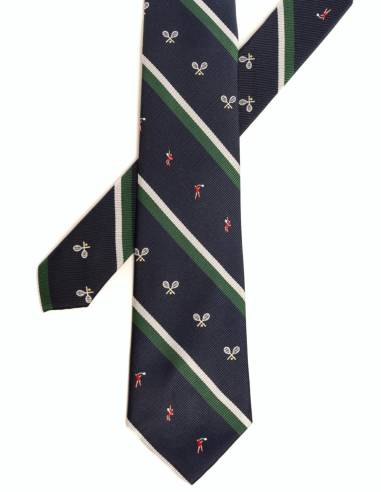 CORBATA RAYAS Y BORDADO
