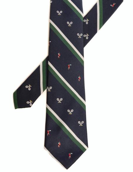 CORBATA RAYAS Y BORDADO