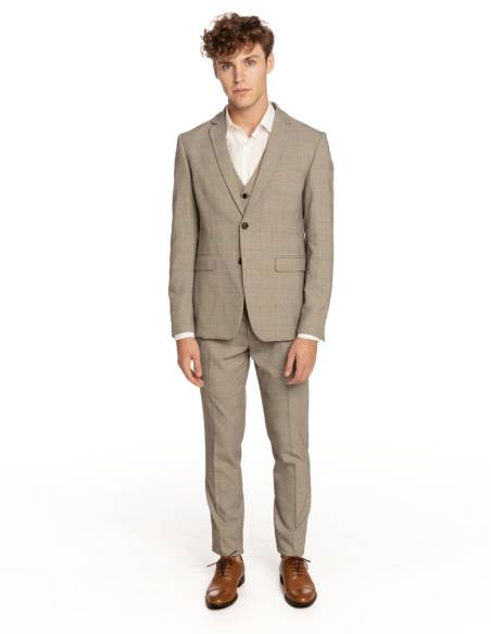 PANTALÓN TRAJE CUADROS