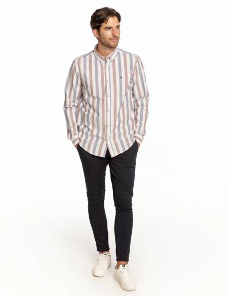 CAMISA OXFORD RAYA BICOLOR