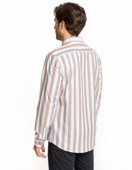 CAMISA OXFORD RAYA BICOLOR