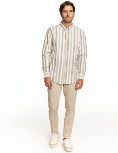 CAMISA OXFORD RAYA BICOLOR