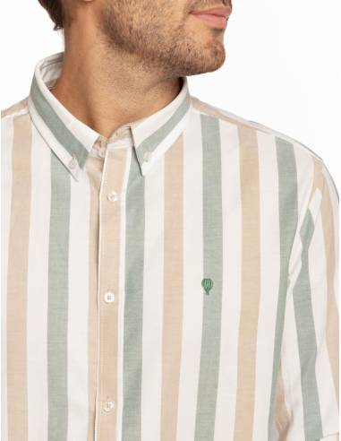 CAMISA OXFORD RAYA BICOLOR