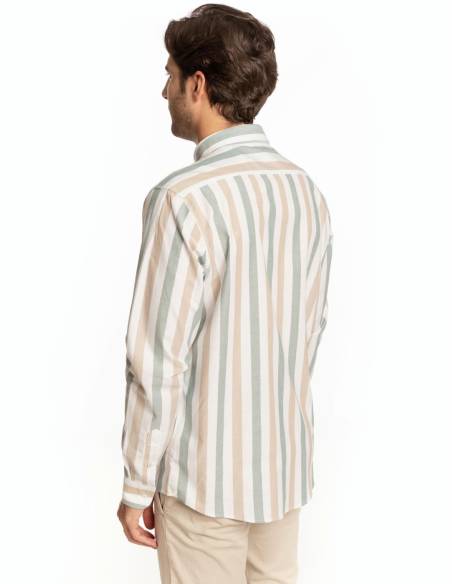 CAMISA OXFORD RAYA BICOLOR