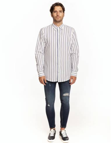 CAMISA BROCADO RAYA