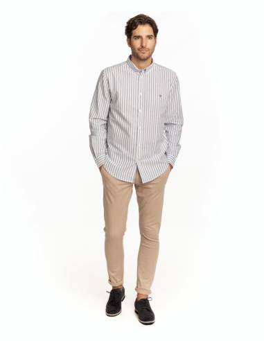 CAMISA OXFORD RAYA MEDIA