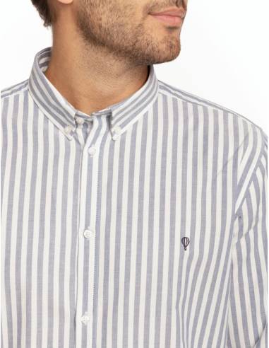 CAMISA OXFORD RAYA MEDIA