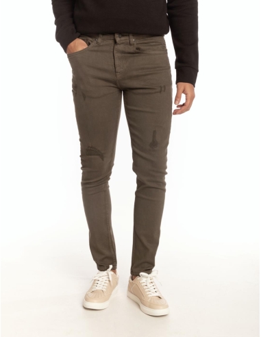 PANTALÓN 5 BOLSILLOS SKINNY BASIC ROTOS