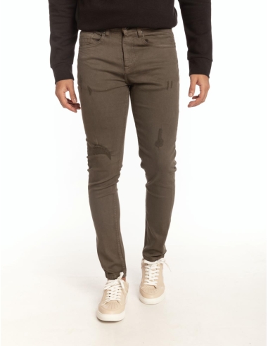 PANTALÓN 5 BOLSILLOS SKINNY BASIC ROTOS