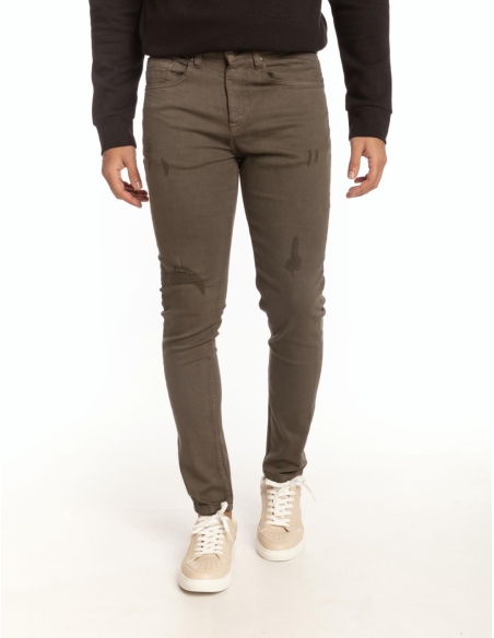 PANTALÓN 5 BOLSILLOS SKINNY BASIC ROTOS