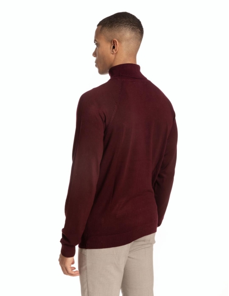 SUÉTER CUELLO VUELTO BÁSICO