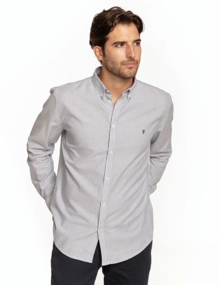 CAMISA BOTÓN OXFORD MINIRAYA