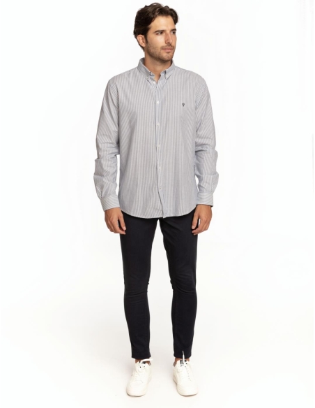 CAMISA BOTÓN OXFORD MINIRAYA