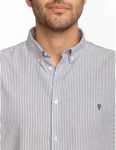 CAMISA BOTÓN OXFORD MINIRAYA