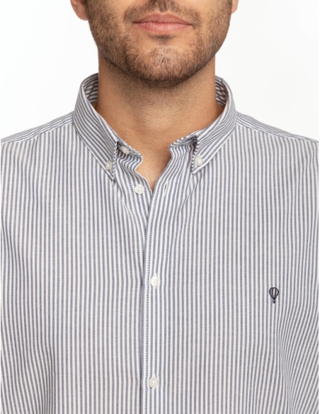 CAMISA BOTÓN OXFORD MINIRAYA
