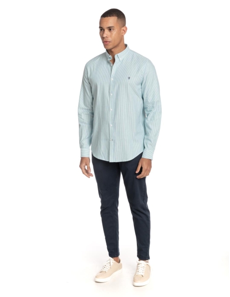 CAMISA BOTÓN OXFORD MINIRAYA