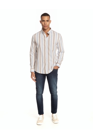 CAMISA CUELLO BOTÓN RAYA... 2