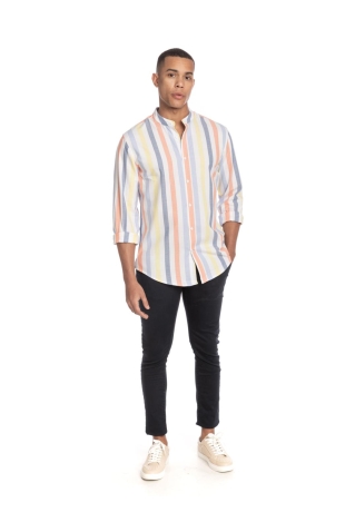 CAMISA CUELLO MAO OXFORD RAYAS 2