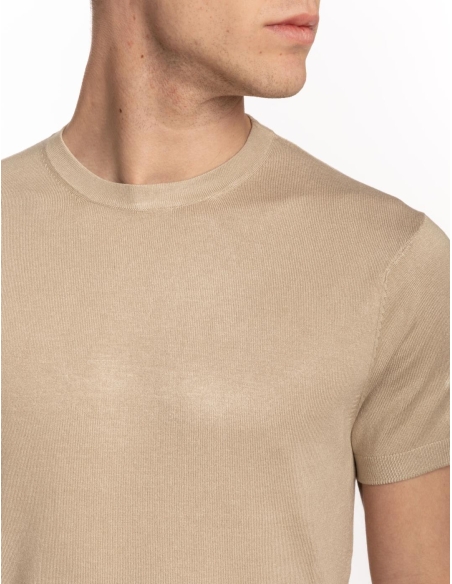 CAMISETA CUELLO CAJA TRICOT