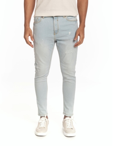 JEANS SKINNY CROPPED ROTOS
