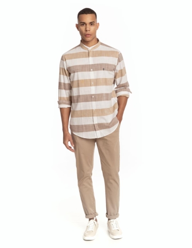 CAMISA CUELLO MAO RAYAS