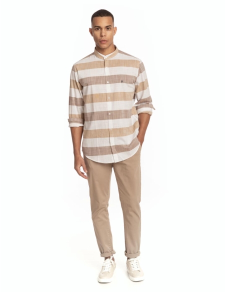 CAMISA CUELLO MAO RAYAS