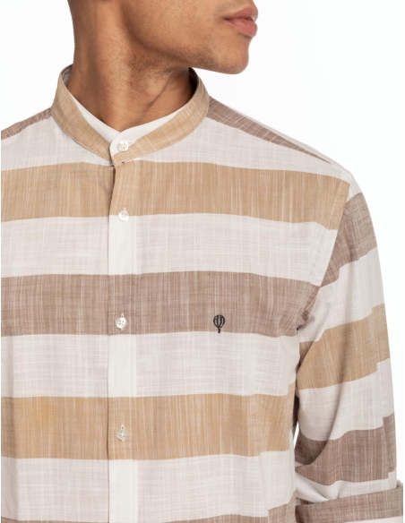 CAMISA CUELLO MAO RAYAS