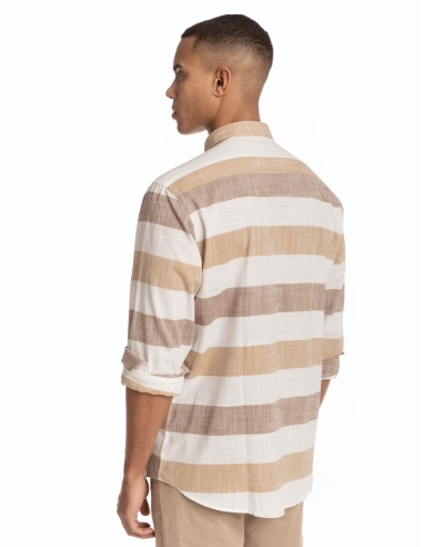 CAMISA CUELLO MAO RAYAS